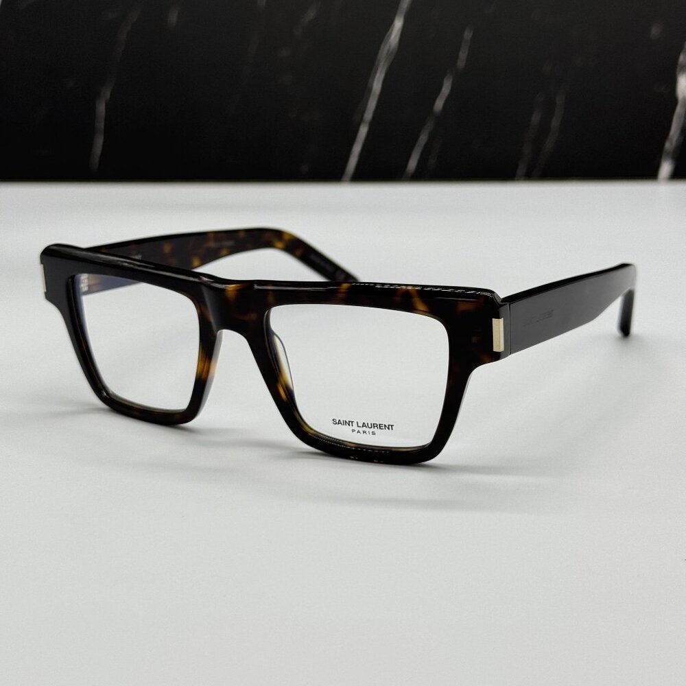 NEW SAINT LAURENT SL469 OPT 002 HAVANA MEN EYEGLASSES SAINT LAURENT SL 469 OPT 0